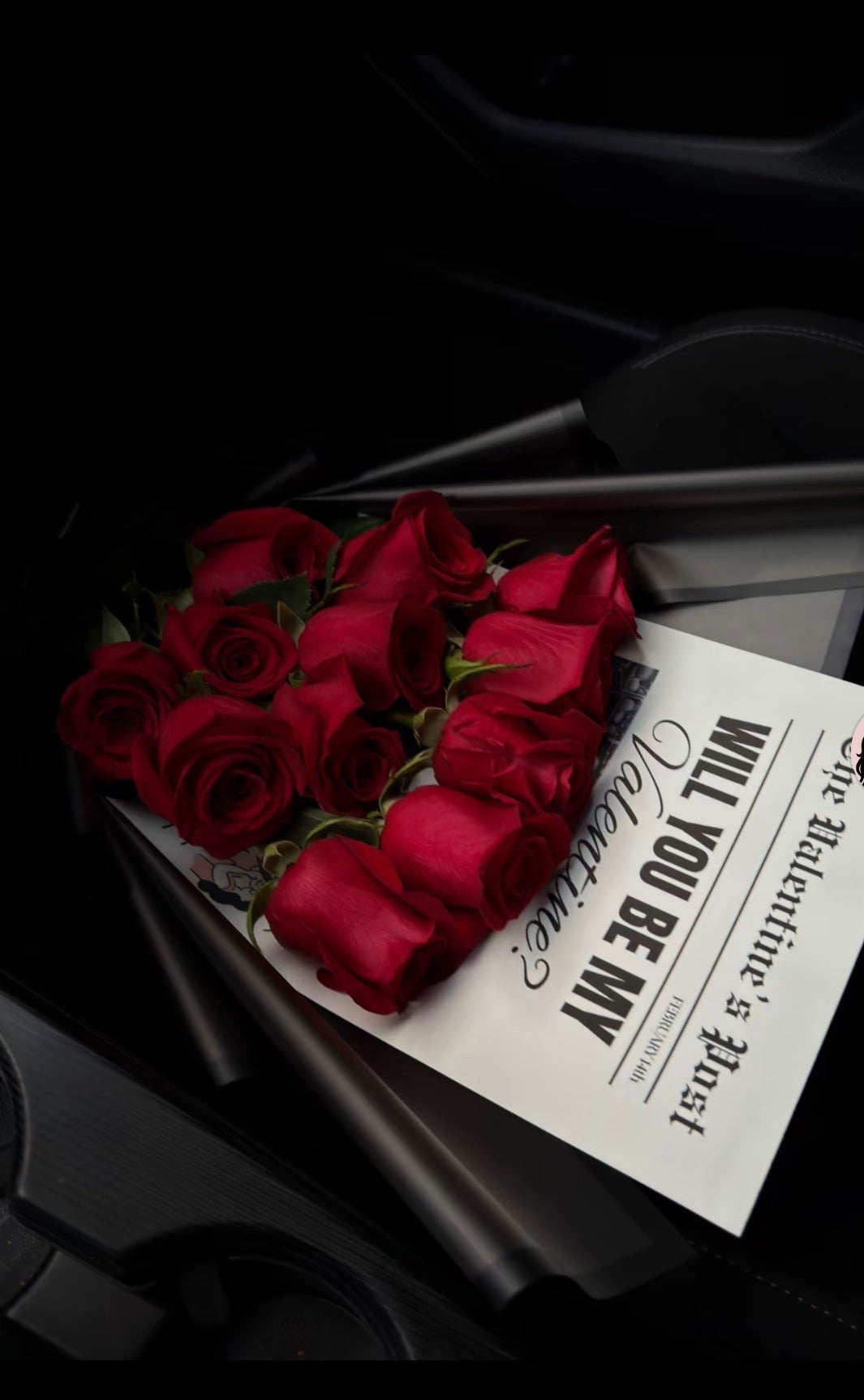 Will You Be My Valentine’s Dozen Rose Bouquet