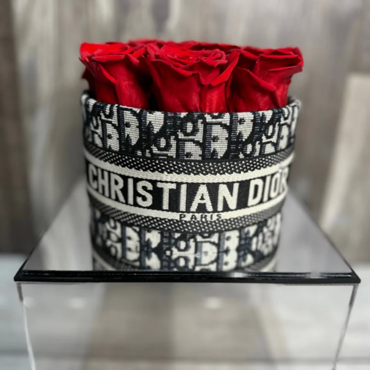 Dior Rose Box with Preserved Roses