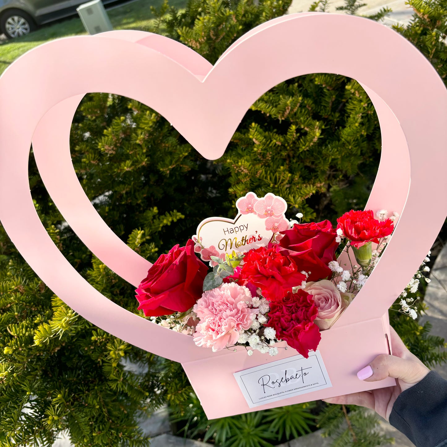 Heart Mixed Floral Arrangement
