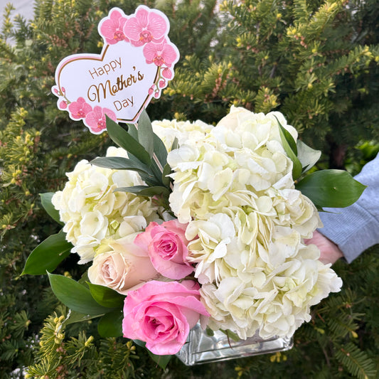 Mixed Floral Bouquet in Vase